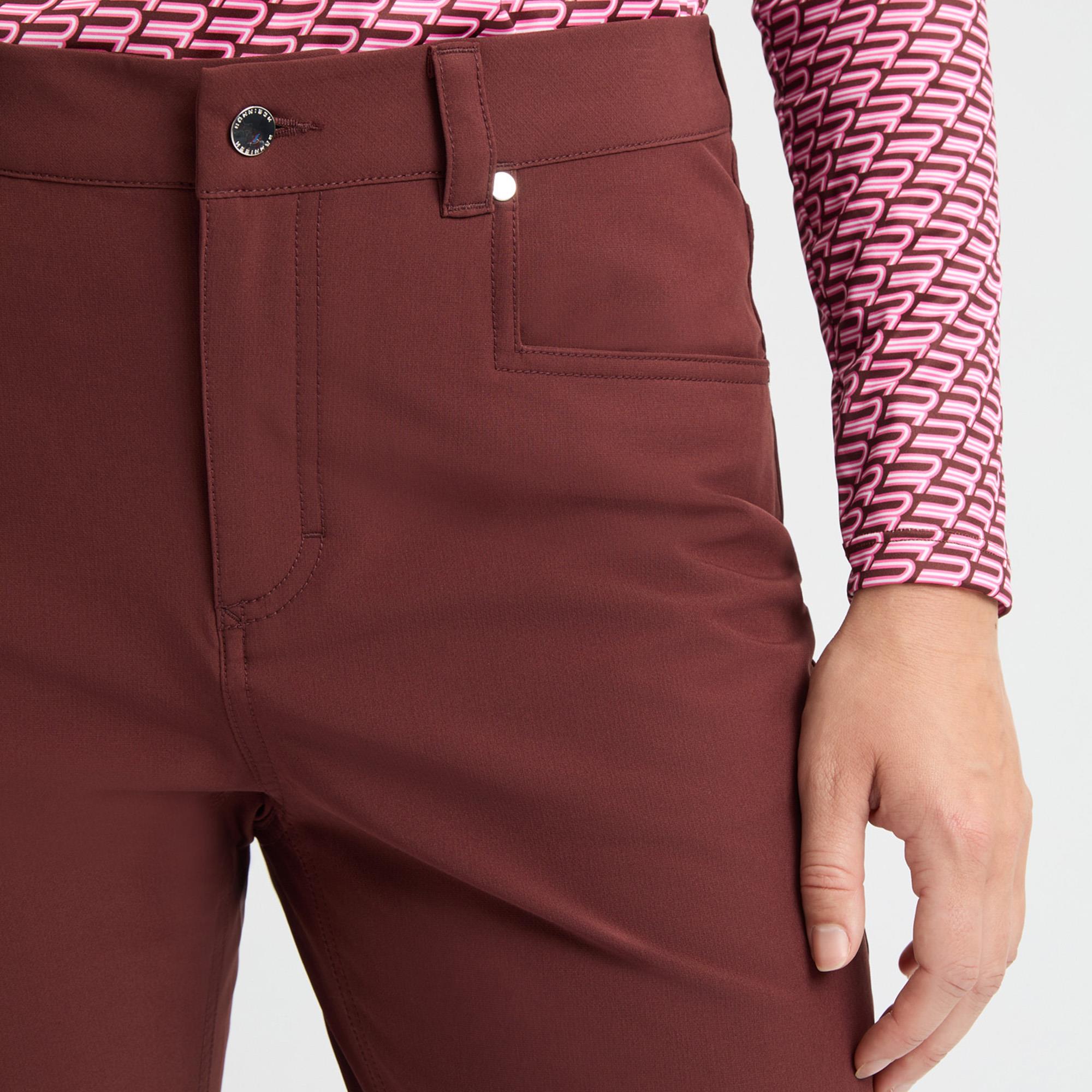 Rohnisch Chie Brushed Ladies Winter Golf Trousers Bitter Chocolate 30 Inch